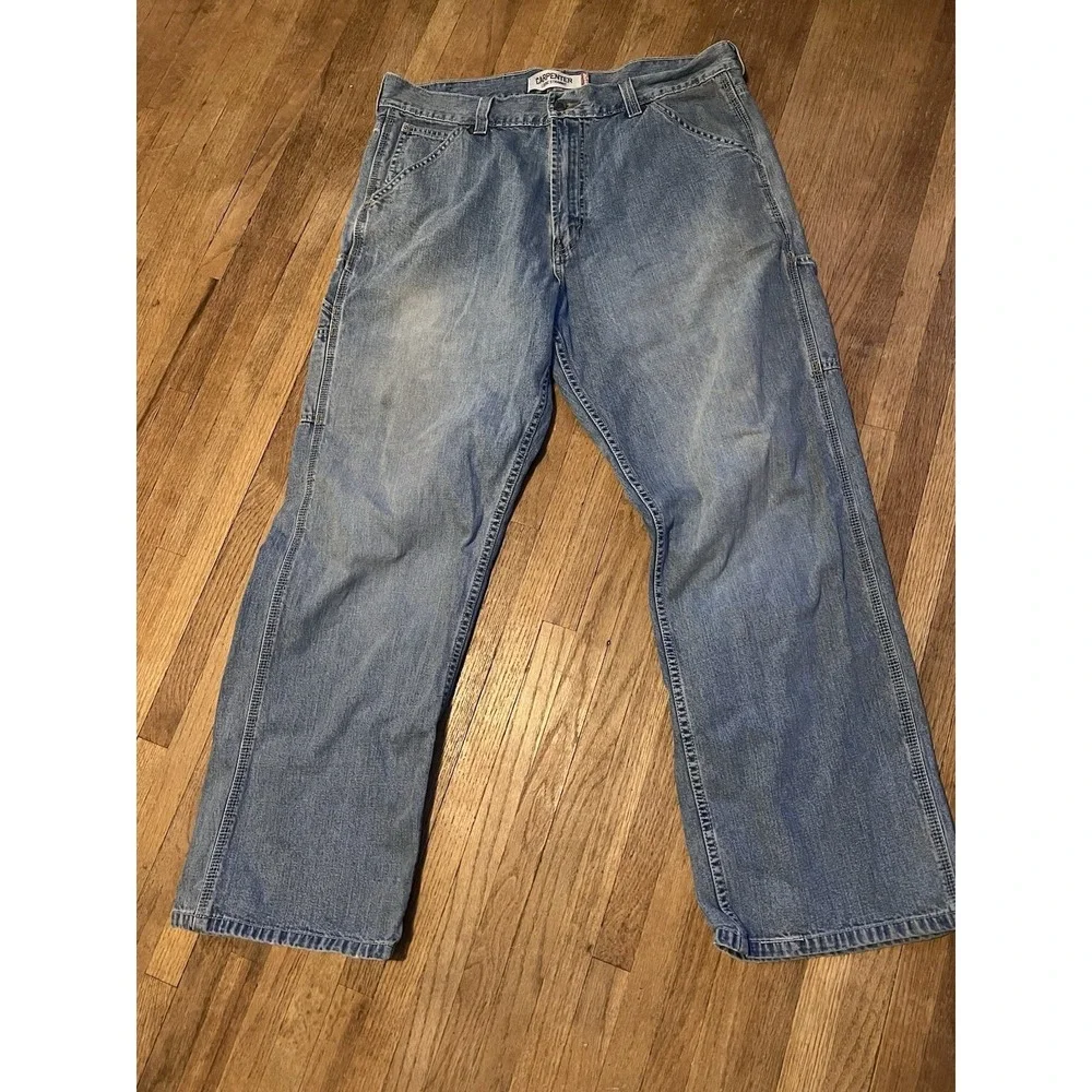 Levi's Carpenter Jeans Mens 36x30 Loose Straight Light Wash Denim Utility Y2K